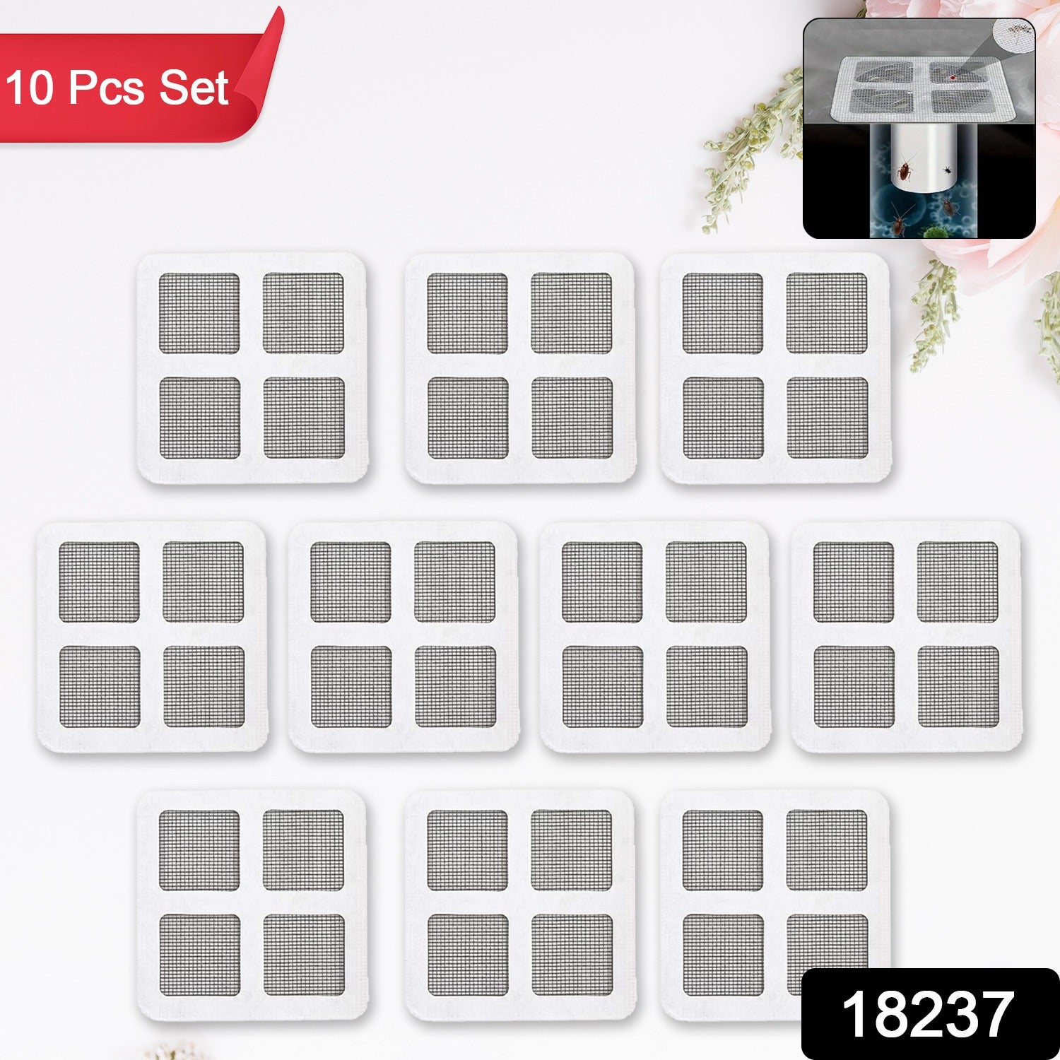Screen Mesh Repair Kit with Adhesive Patches Screen Mesh Repair Kit with Adhesive Patches